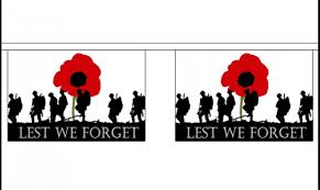 To brighten the future, we must illuminate the past. Lest We Forget Giant Bunting 2275m Buy Lest We Forget Giant Bunting 2275m Nwflags