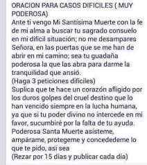 Oraciones Poderosas De La Santa Muerte En 2020 Oracion Para Casos Dificiles Oracion Para El Trabajo Oracion Para El Amor