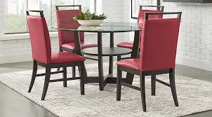 Inspirational red dining room ideas, including red feature walls, red dining room rugs and red curtains, plus red dining chairs and this red dining room is an eclectic selection of favourite pieces, pitched together in a riot of colour. Red White Black Dining Room Furniture Ideas Decor