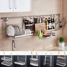 Stainless Steel Wall Mounted Kitchen Accessories Excelsior Kitchen Kitchen Storage Rack Kitchen Rack Kitchen Accessories