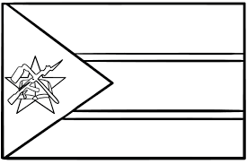 Desenhos De Bandeira De Mocambique 1 Para Colorir E Imprimir Colorironline Com