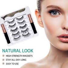 Amazon Com Magnetic Eyelashes Natural Look 5 Pairs Fake Eyelashes And 2 Pack Magnetic Eyeliner And Lashes Kit 5 Style False Eyelashes Eye Lashes Sets Magnetic Lashes And Eyeliner Magnet Eyelashes For Women Beauty