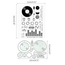 Inspiring iris is a two step stamp set so i knew that the stamparatus it's called a stamparatus and it will change your life and make card making a breeze! Shapew Music Cd Clear Stamps With Dies For Scrapbooking And Card Making Diy Photo Album Decor Cards Clear Stamps Dies Cutting Clear Stamps