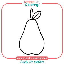 Print coloring pages online or download for free. Simple Coloring Fruits Simple Coloring Pages For Toddlers