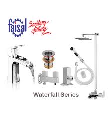 Select from the best range of bathroom sets with extra discount. Faisal Sanitary 5407 Waterfall Series Bath Set Complete 8 Pieces Online Karachi Ezmakaan