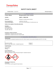 Information on likely routes of exposure mateinriaglensatmioen: Https Www Fishersci Com Store Msds Partnumber Sm201 Productdescription Manganous Sulfate Sol Apha 1l Vendorid Vn00033897 Countrycode Us Language En