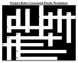 Check spelling or type a new query. Project Roles Crossword Puzzle Worksheet 5 3 18 9 N Chegg Com