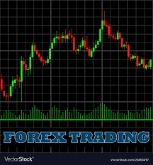 forex trading japanese candles chart on a black