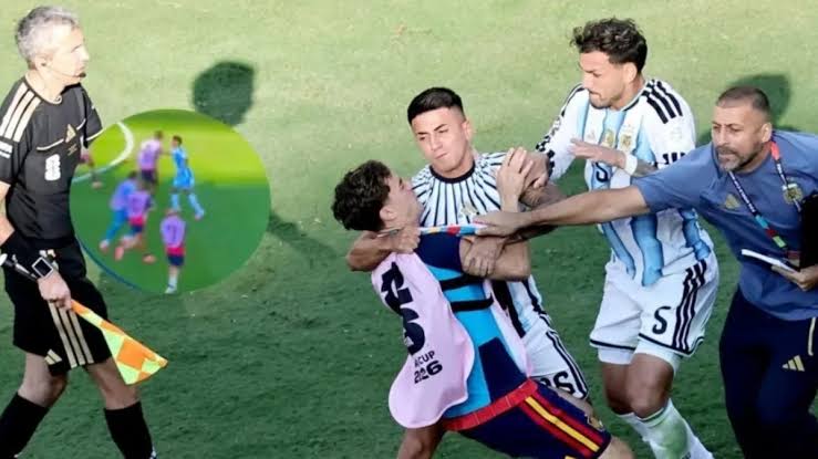 Este fue el motivo por el que inició la pelea entre España y Argentina tras  la final del Mundial - El Gráfico