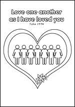 Free Printable Christian Bible Colouring Pages For Kids Love One Another As I Have Loved You Sunday School Kids Printable Activities For Kids Christian Kids