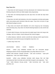 Bagi mendapatkan kekuatan otot yang kuat, latihan sistematik dan berterusan adalah penting. Daya Tahan Otot Dan Kardiovaskular