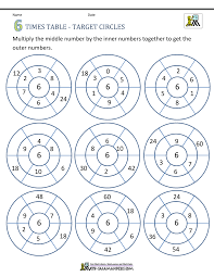 Each math worksheet has an answer sheet attached on the second page, making easy for teachers and parents to use. Tables Worksheets 6 Table Maths Novocom Top