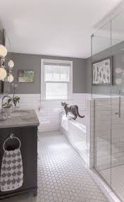 Love love love the light grey floor tiles, awesome feature wall and white everywhere else. Bathroom Out Of Order Or Bathroom Ideas In White Bathrooms Remodel Bathroom Makeover Small Bathroom