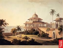 View taken on the Esplanade, Calcutta, Thomas Daniell, 1802 - Traditional visual art under Public domain license