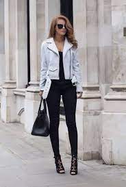 5 Best Leather Jacket Outfit Ideas To Copy Now 25 Leather Jacket Outfits 2020 White Leather Jacket Outfit Jacket Outfit Women White Jacket Women
