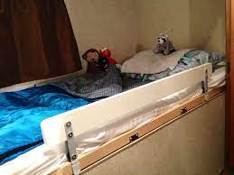 It's possible you'll discovered one other bunk bed safety rail for rv better design concepts. Keep Your Kids In Their Beds With An Ikea Vikare Clamp On Bed Guard Rail You May Need To Install An Edge To Clamp Camper Living Rv Bunk Beds Bunk Bed Safety
