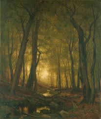 Worthington Whittredge Evening In The Woods 1876 Hudson River School Paintings Landscape Paintings Hudson River School