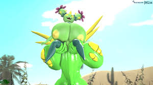 Pokemon Maractus Abdominal Bulge 3d - Lewd.ninja