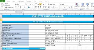 salary slip format in excel free download excel tmp