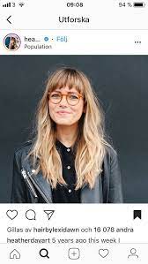 Lang Mit Pony Und Brille Hair Style Brille Hair Lang Mit Pony Style Pony Frisur Brille Stirnfransen Lange Haare Frisuren Lange Haare Brille
