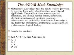 The Asvab Armed Services Vocational Aptitude Battery Ppt Video Online Download