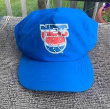 Mitchell & ness snapback/cap/brooklyn nets/nba/black & grey. Vintage New Jersey Brooklyn Nets Snapback Hat Cap Depop