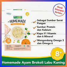 Membuat menu mpasi tidak perlu dibikin ribet. Promina Bubur Bayi 8m Homemade Bubur Ayam Brokoli Labu Kuning Box 100gr Bubur Bayi Usia 8 Bulan Keatas I Shop Surabaya Lazada Indonesia