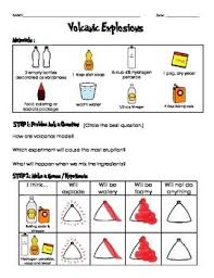 Volcanic Eruptions Data Sheets By Mrstabi Teachers Pay Teachers In 2020 Data Sheets Diy Volcano Projects Volcano Science Fair Project