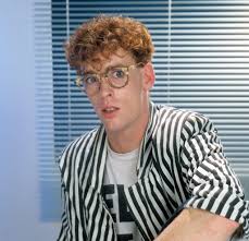 Jimmy McShane, north Irish frontman of Italian musical project Baltimora  [1985].