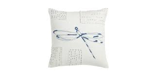 100% grade a woven cotton, machine washable, hidden zipper, and made in the usa. Dragonfly Patch Pillow Ethan Allen