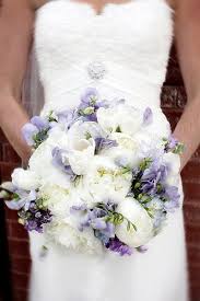 White And Ivory Bouquet With Touches Of Lavender Purple Wedding Flowers White Wedding Bouquets Lavender Wedding