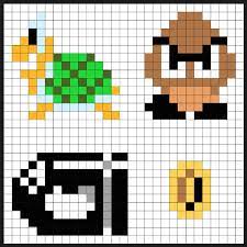 Super Mario Item Block Coin Bank Sprites Kit Perler Bead Project Pixel Art Shop Perler Bead Mario Perler Beads Nerdy Perler Beads