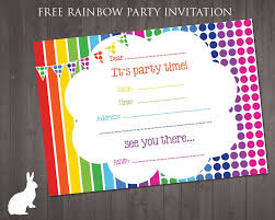 Free Birthday Party Invitation Template Terat