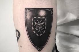 The captain america shield is owned by marvel comics and am i in no way claiming their logo as my own original piece of art. Shield Tattoo Ideas That Will Make You Feel Safer