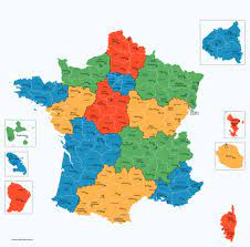 La liste des départements de france est structurée. Liste Des Departements Francais Carte Des Departements