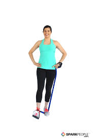 Side lying hip abduction abductor workout. Standing Hip Adduction With Band Exercise Demonstration Sparkpeople
