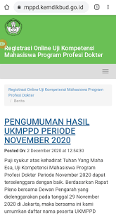 Waktu maksimal instansi mengumumkan hasil adminstrasi pada 3 agustus 2021. Pengumuman Hasil Ukmppd November 2020