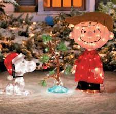 Christmas lighted standing grapevine reindeer outdoor decoration and clear lights: Outdoor Lighted Pre Lit Charlie Brown Snoopy Christmas Tree Yard Display D Brown Christmas Decorations Christmas Yard Decorations Outdoor Christmas Decorations