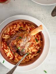 Giouvetsi Greek Lamb With Orzo Real Greek Recipes Recipe Greek Recipes Lamb Recipes Greek Cooking