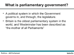 As Parliament
