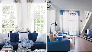 Light blue against grey will give your living room a more upbeat tone. Blue And White Living Room