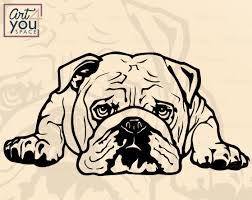 Excited To Share The Latest Addition To My Etsy Shop American Bulldog Svg Christmas Dog Svg Files For Cricut Dod S Bulldog Drawing American Bulldog Bulldog