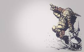 Post image from any source and your own art. Hd Wallpaper Big Daddy Bioshock Little Sister Wallpaper Flare