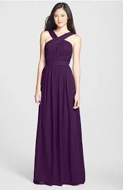 Monique Lhuillier Bridesmaids Crisscross Chiffon Gown Nordstrom Exclusive Teal Bridesmaid Dresses Bridesmaid Dress Colors Flattering Bridesmaid Dresses