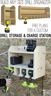 Organize Your Cordless Drills And Tools With A Custom Drill Storage And Charge Station Fo Tool Storage Diy Woodworking Plans Diy Woodworking Projects That Sell