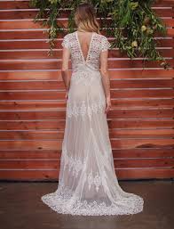 Azalea Boho Cotton Lace Wedding Dress Beach Wedding Dress Boho Bohemian Wedding Dress Lace Wedding Dresses