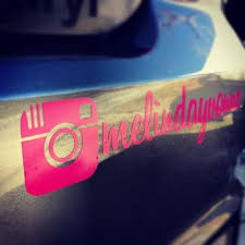 Xy personalized custom instagram username waterproof car and. Automotive Decals Bumper Stickers Seek Custom Insta Tag Decal Car Truck Window Sticker Instagram Your Handle Custom Stickers
