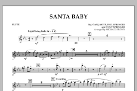 Michael Brown Santa Baby Flute Sheet Music Pdf Notes Chords Christmas Score Concert Band Download Printable Sku 301688