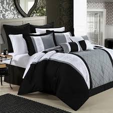 Black And Silver Comforter Set Walmart Home Comforter Sets Black Comforter Chic Home