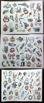 3 Pc Pork Chop Sheet Set Neo Traditional Tattoo Flash Set Traditional Tattoo Flash Traditional Tattoo Neo Traditional Tattoo